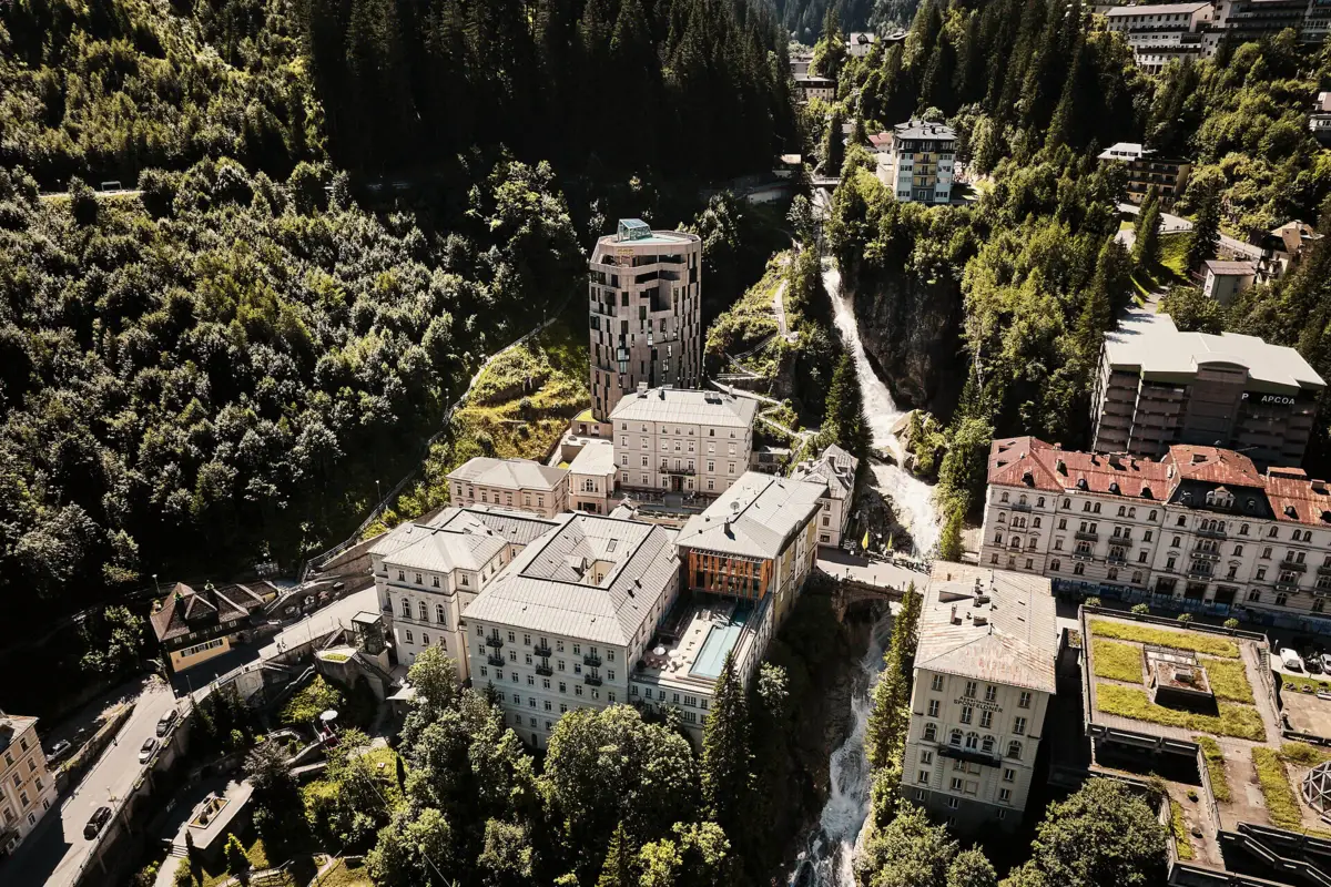 The Urban Nature and Straubinger Hotel next to the Gastein waterfall