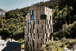 Tall building with many windows